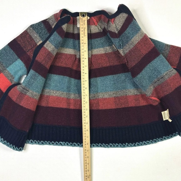 HWR Monogram Cardigan Women’s XS Plaid Full Zip Wool Blend Sweater Red Blue - Picture 6 of 8